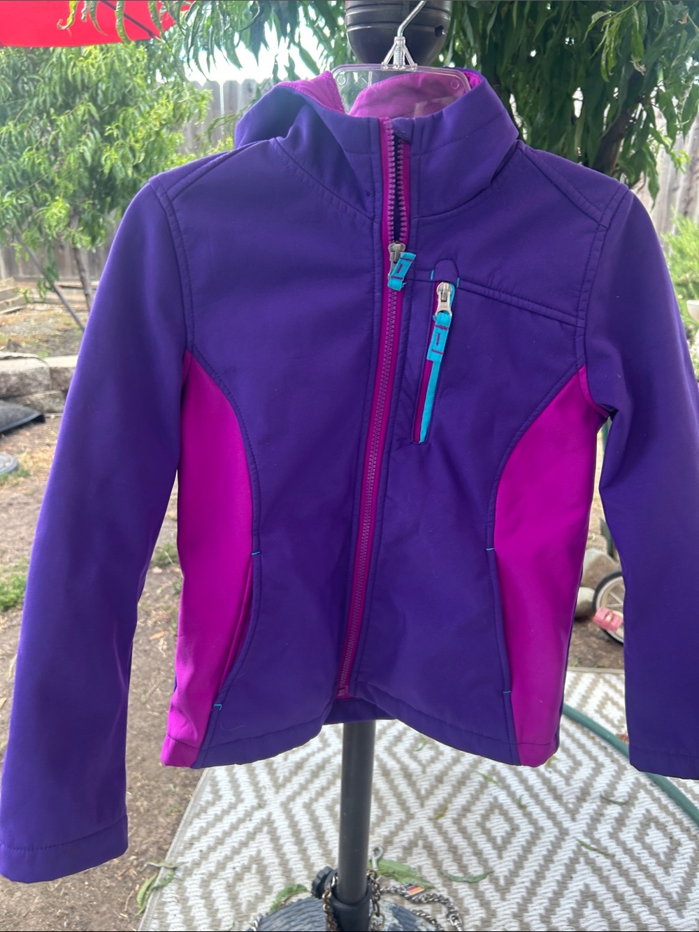 Girls' Purple & Pink Softshell Jacket - Brand: